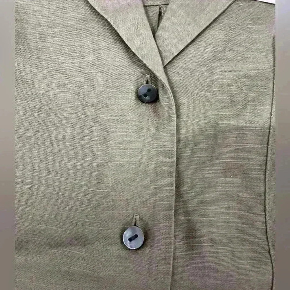 NWT Theory Light Taupe Linen shirt - Picture 3 of 3